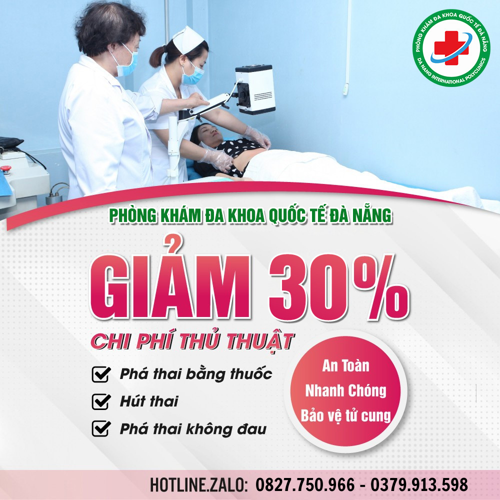 Ưu đãi giảm 30% chi phí phá thai